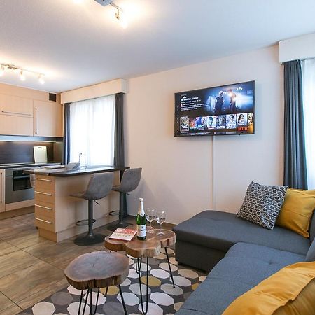 Spirit Apartments - Studio 2 - Kueche - Parkplatz Engelberg Bagian luar foto